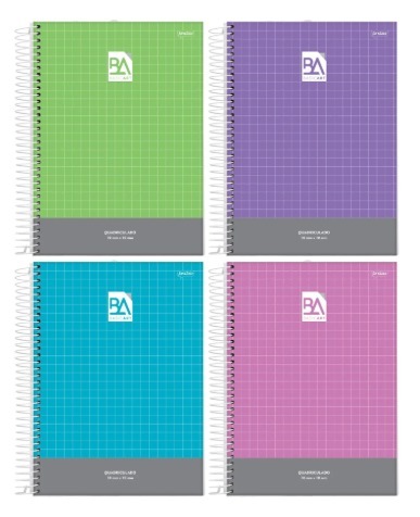 CADERNO QUADRICULADO 1X1CM BASIC ART ESP.